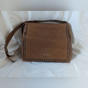 Nevada leather messenger bag